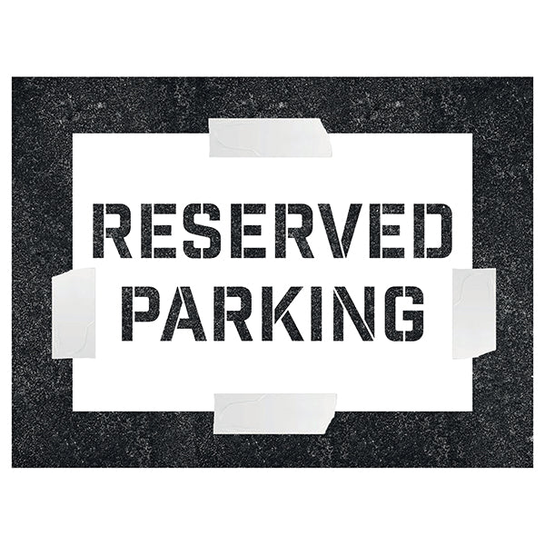 Reserved Parking – Stencil