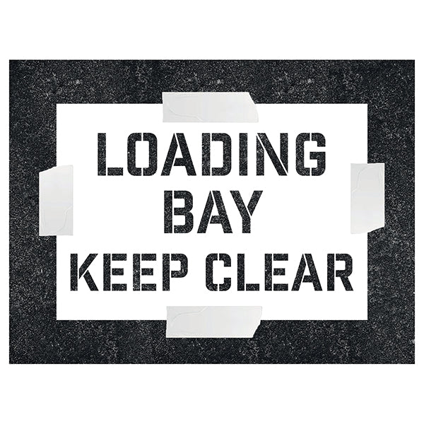 Loading Bay – Keep Clear Stencil