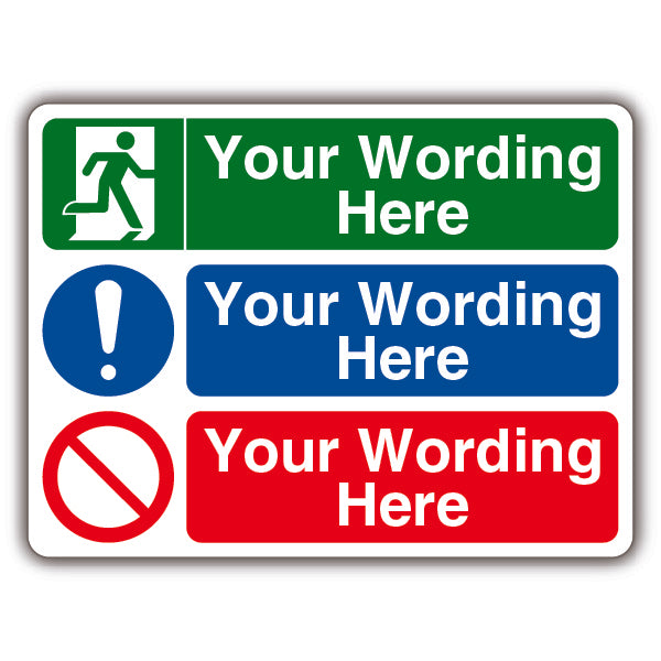 Custom – Fire Escape/Mandatory Exclamation/Red Prohibitory Circle